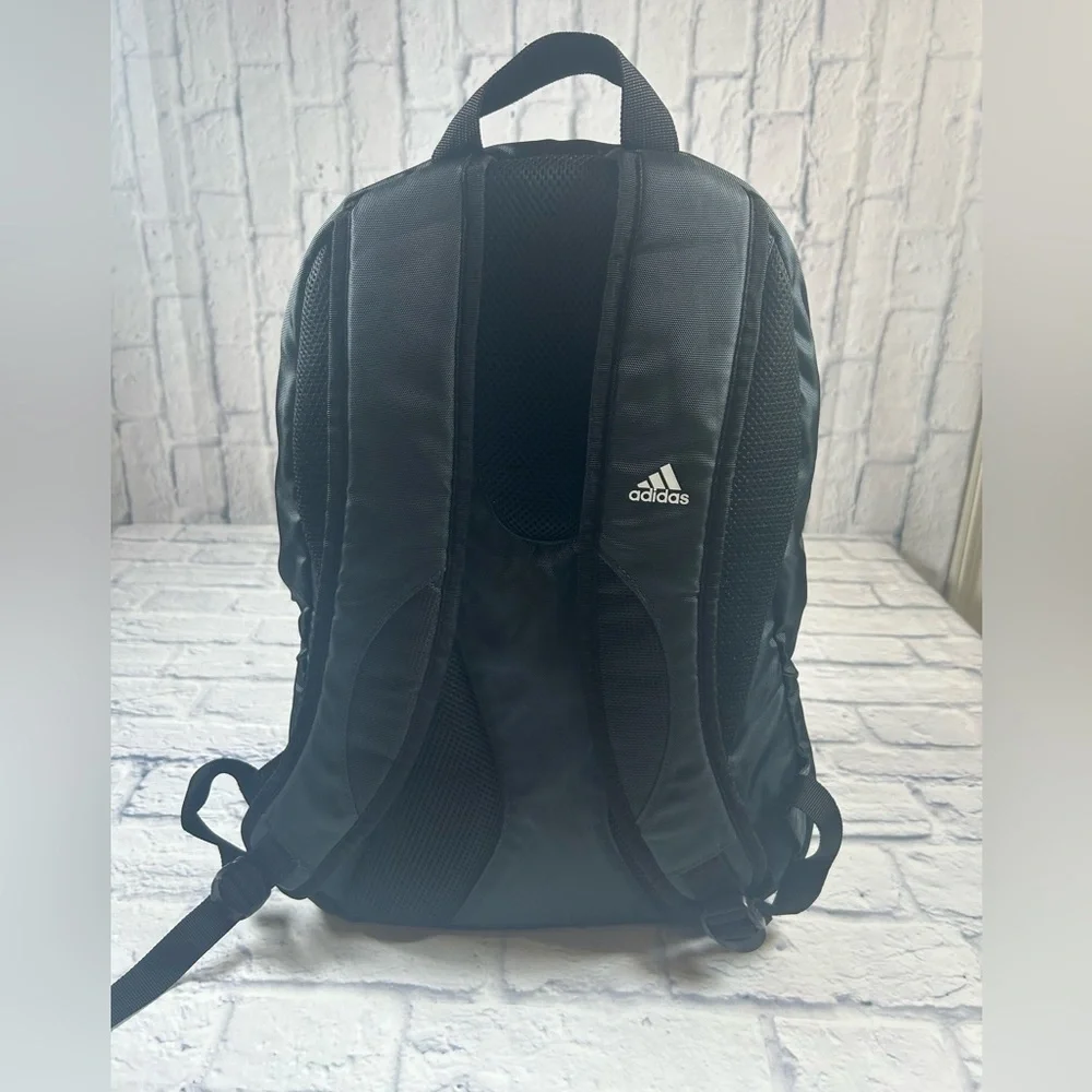 Adidas Black and White Laptop Backpack.